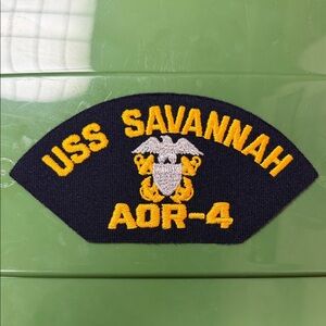 USS Savannah AOR-4 embroidered naval Patch